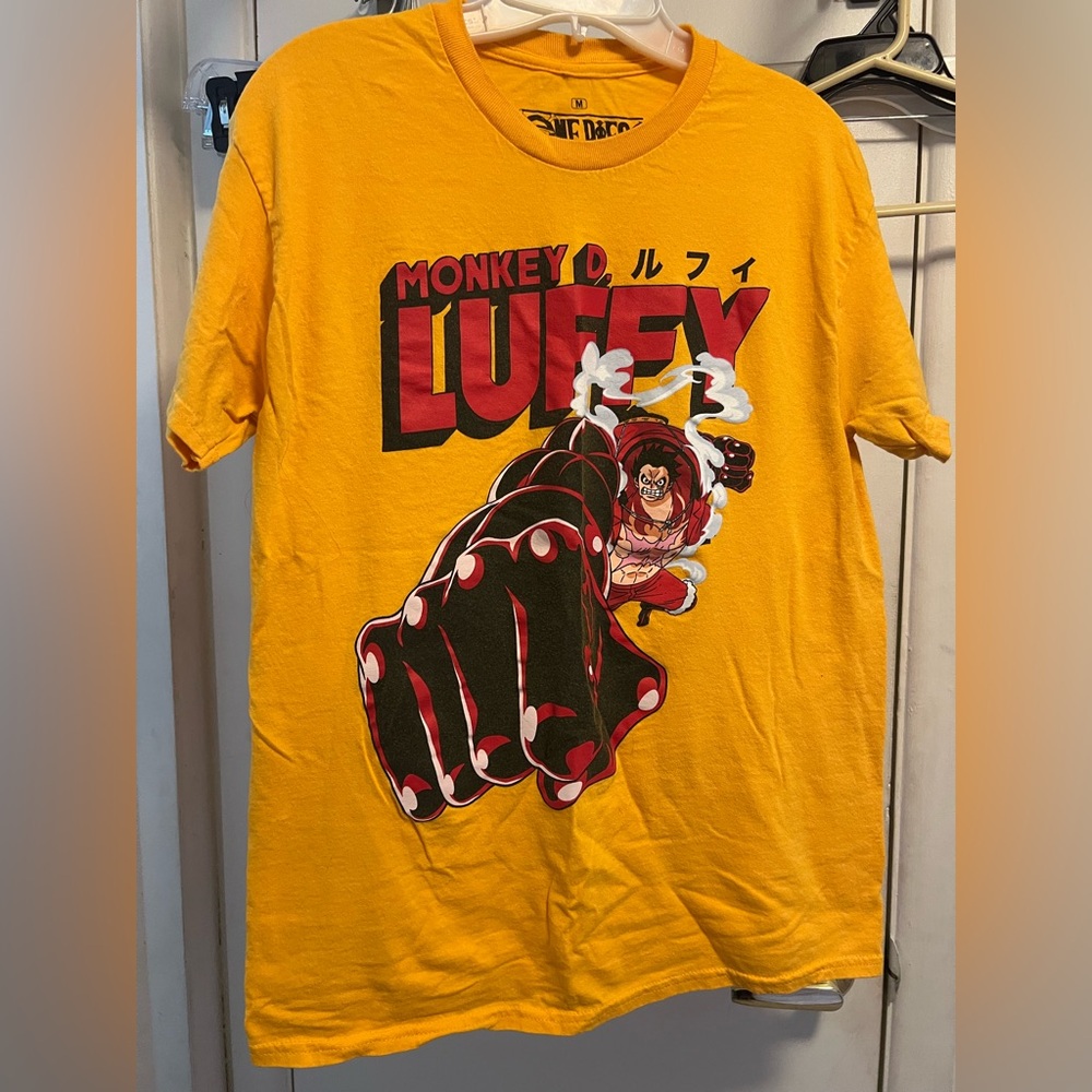 M mens One Piece Monkey D Luffy T-shirt